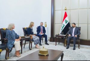 رئيس مجلس الوزراء السيد علي فالح الزيدي  : يستقبل سفيرة مملكة أسبانيا لدى العراق السيدة أليثيا ريكو بيريث