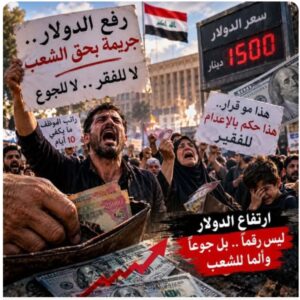 الشعب العراقي : يرفض قطعا قرار ارتفاع صرف الدولار